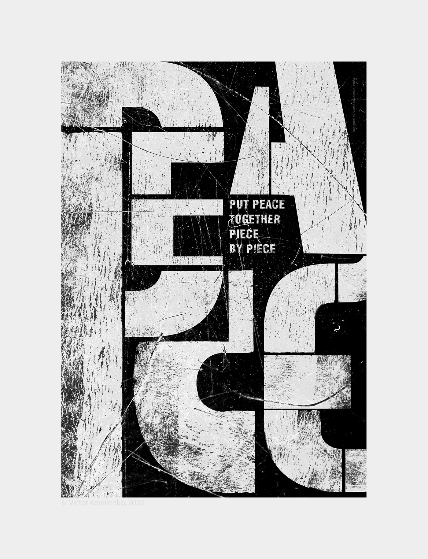 future glass hungary ink paper peace Poster Design type design typography   victor surreal kovalenko