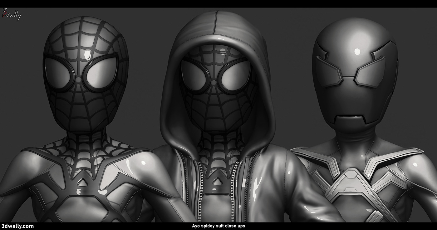 disney fanart marvel spiderman cartoon Zbrush Render 3D