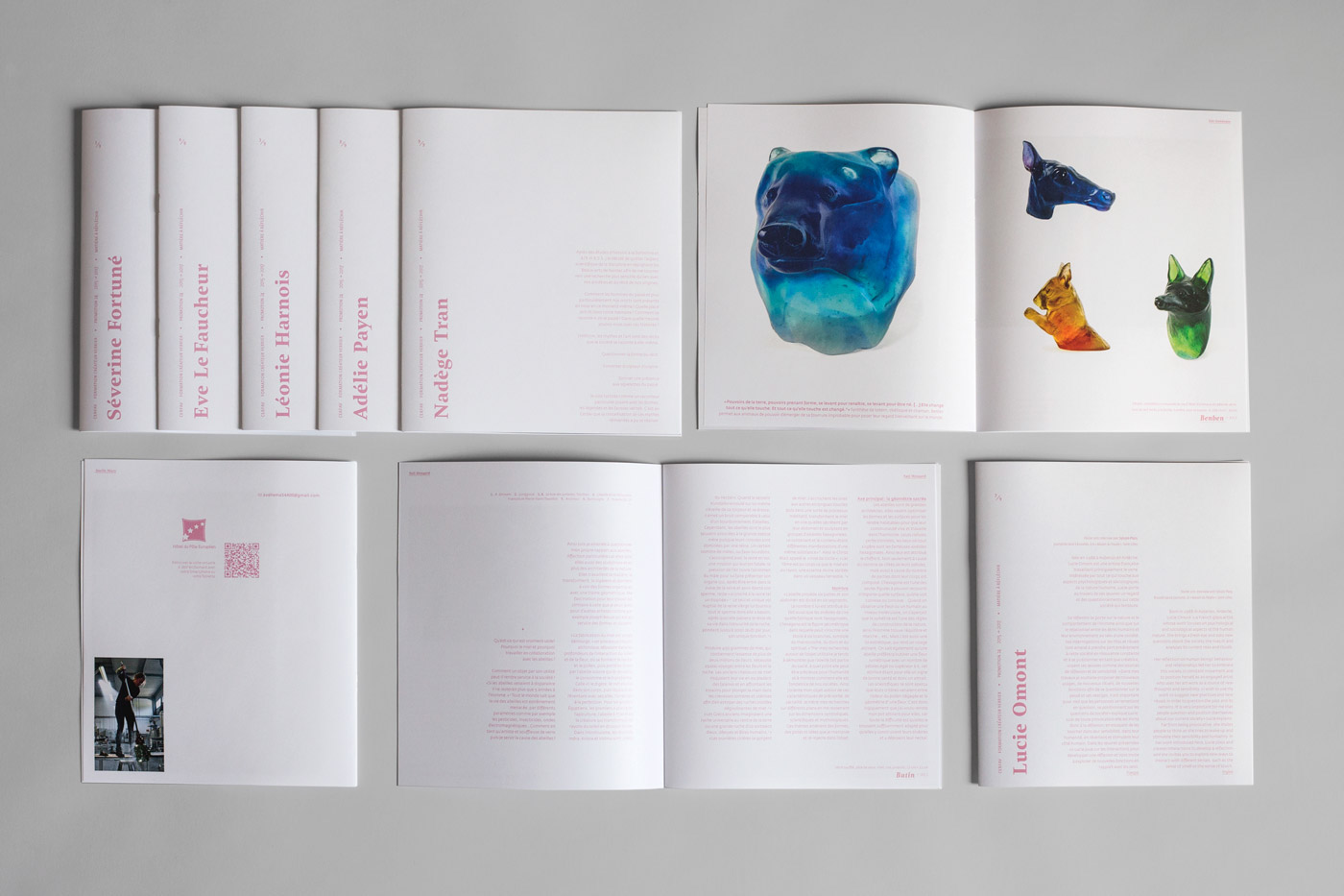 Catalogue poster typography   glass Exhibition  Layout mirror grid portfolio Booklet