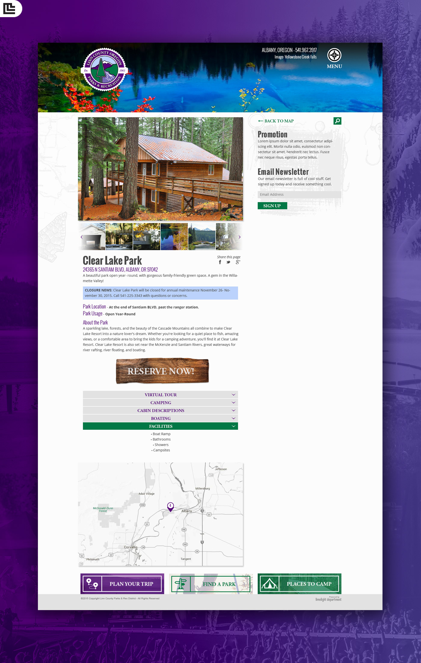 UI/UX Web Design  graphic design  Outdoor Nature Parks and Recreation