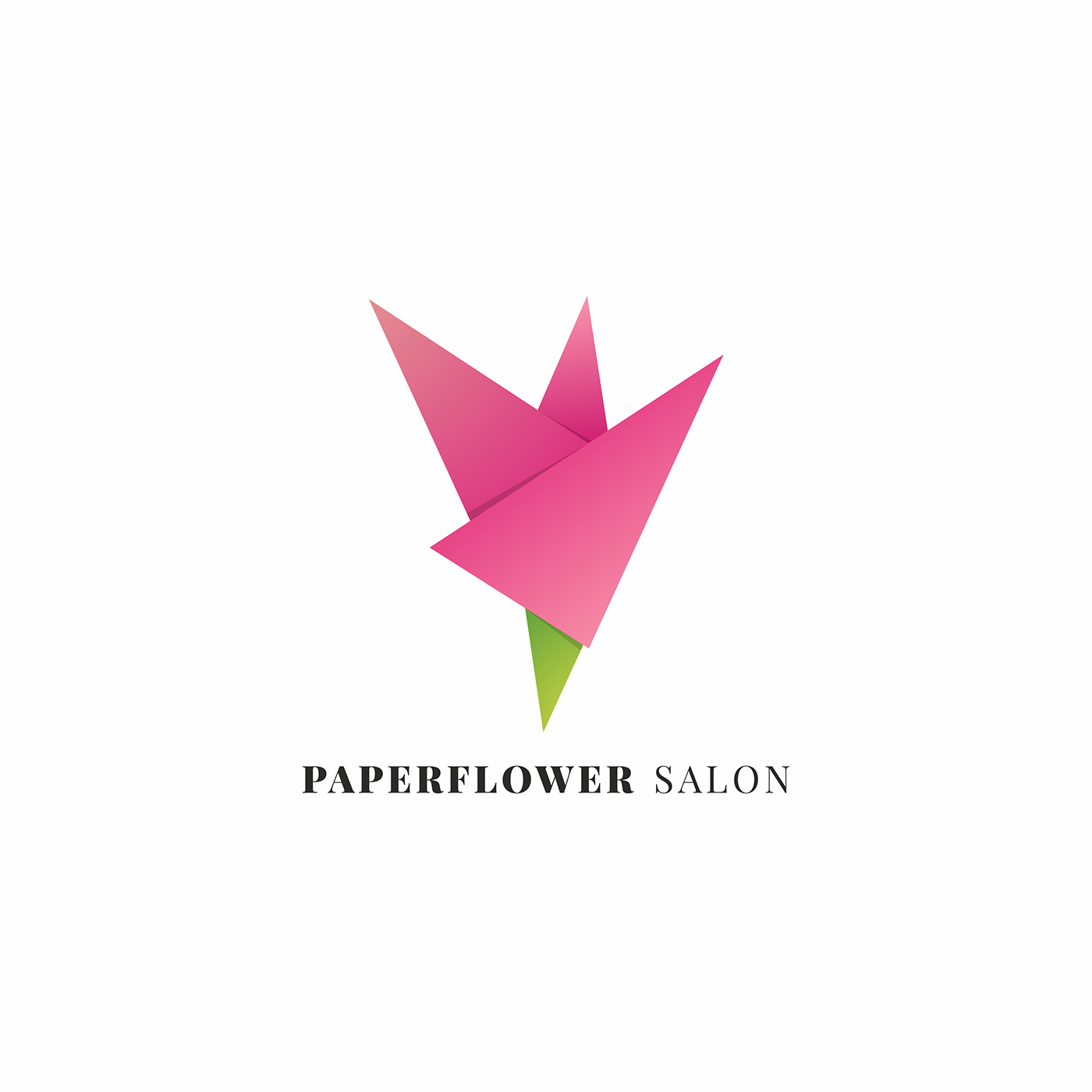 flower vector logo graphic salon beauty pink branding  identity