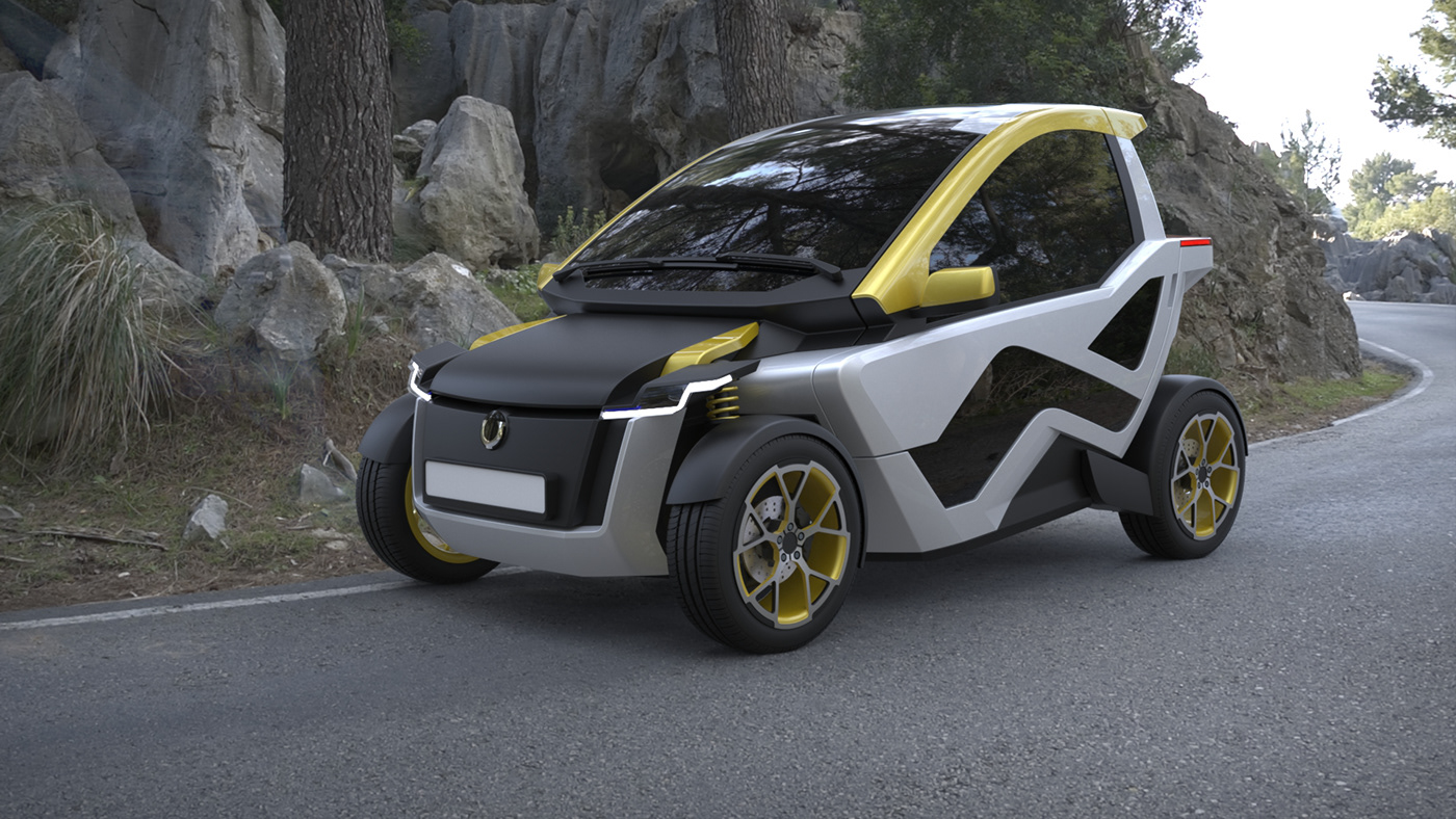 small car concept car Electric Car Vehicle Automotive design