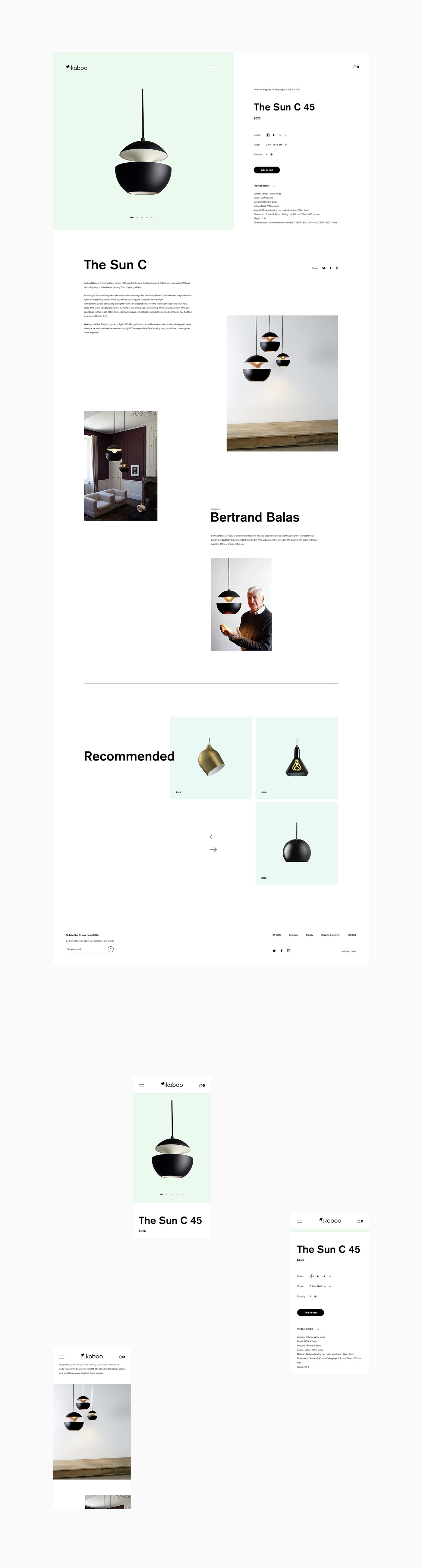 Webdesign minimal UI/UX creative modern design minimalist brand Web product design 