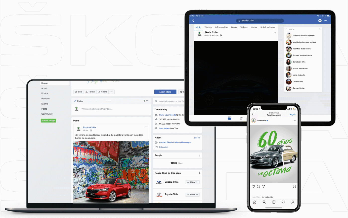 Cars European facebook instagram Skoda social media volkswagen