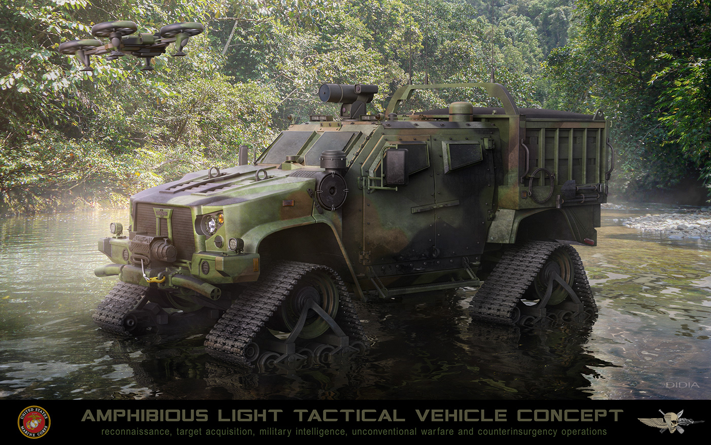 army concepts future tank ngcv keyshot concept art MUMT RCV OMFV mdo