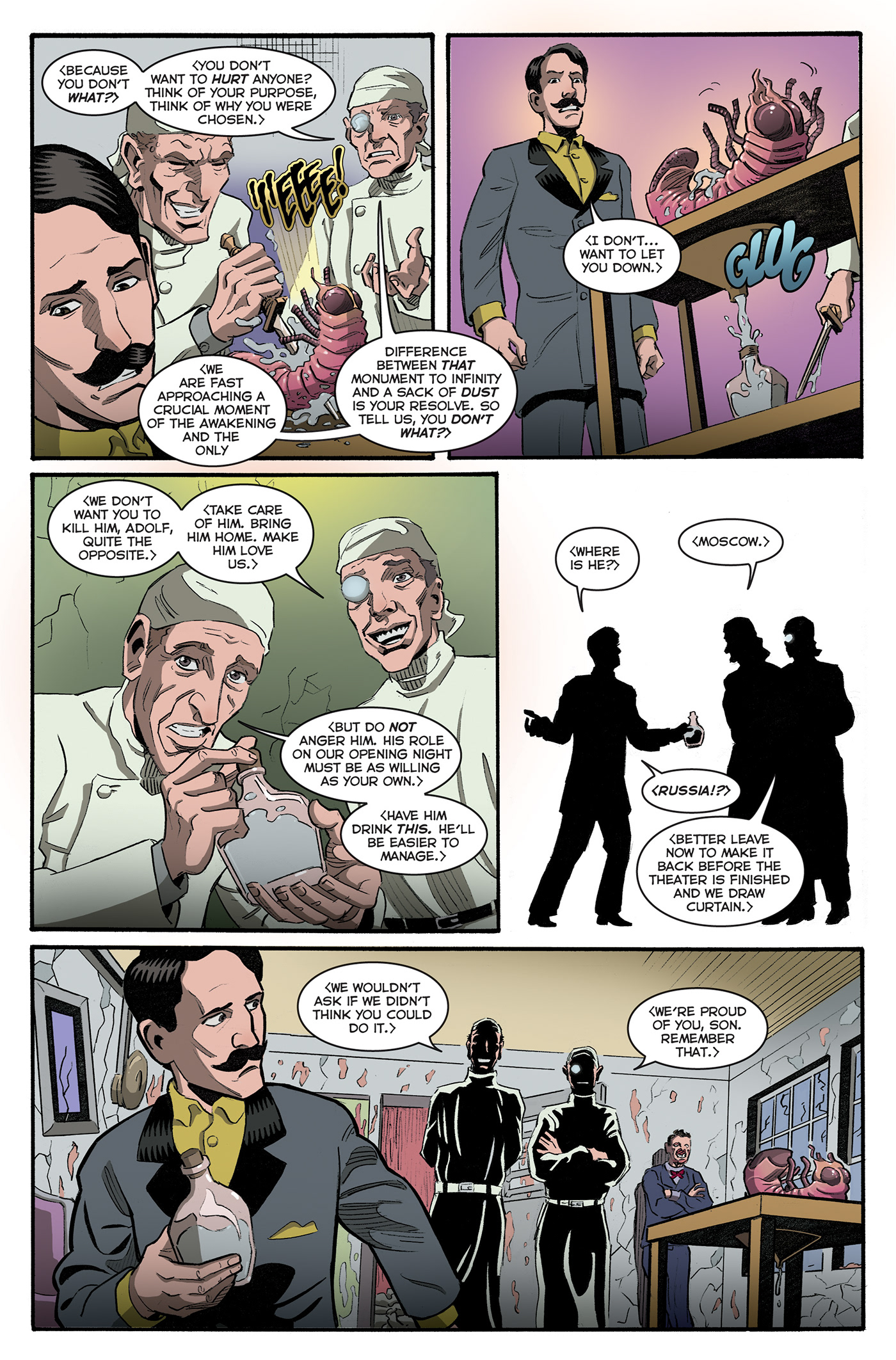 action lab comics earhart lovecraft preview pages tesla