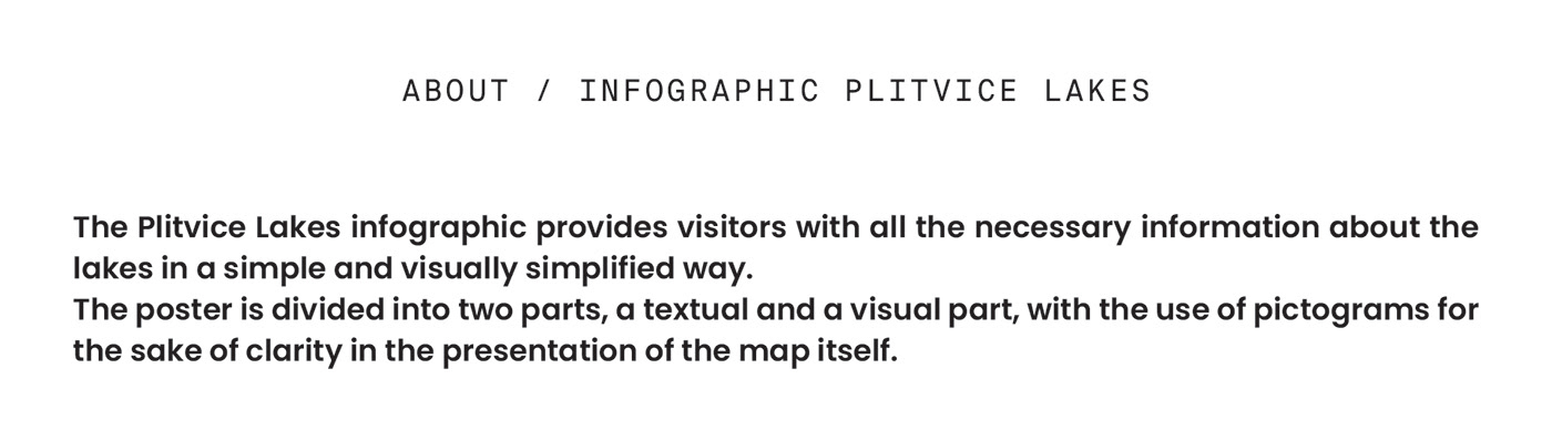 infographic pictograms plitvice plitvice lakes 