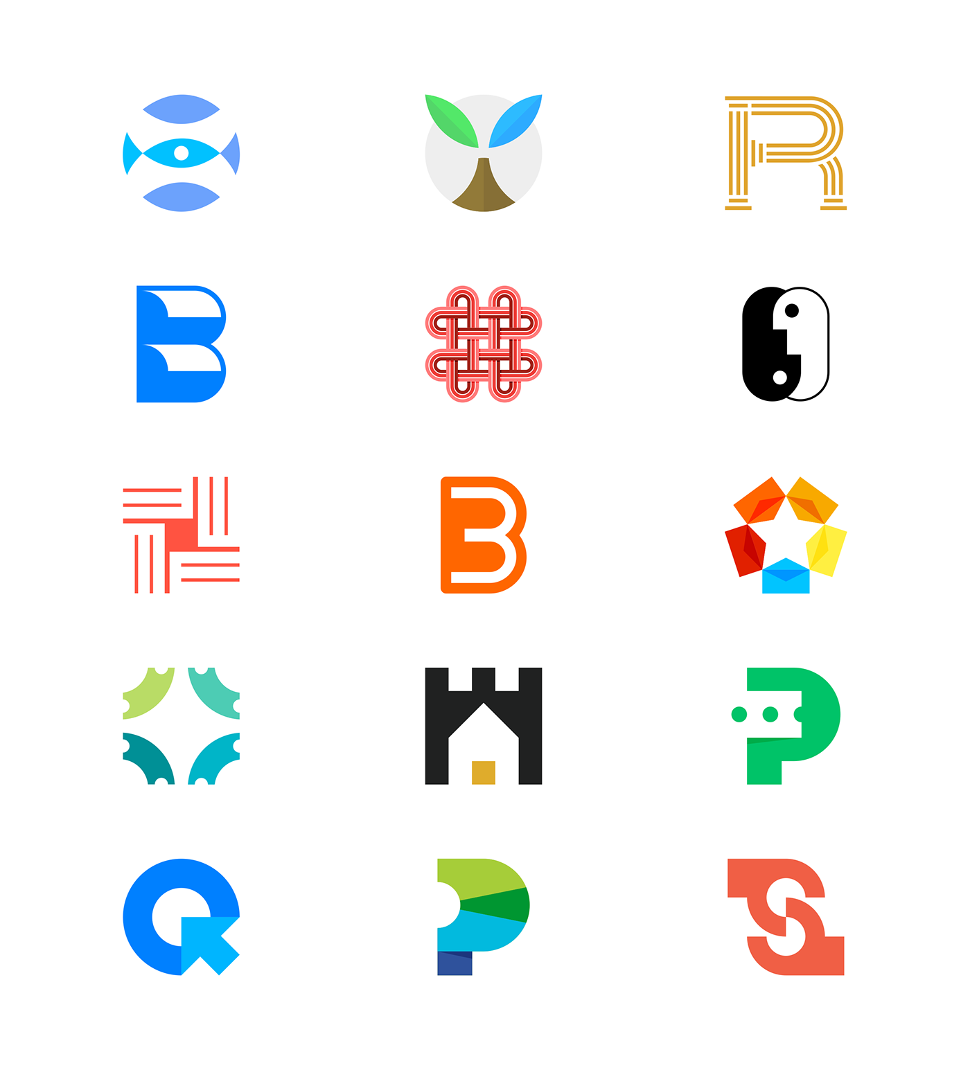 logo identity monogram concept conceptual logoproject minimal negativespace