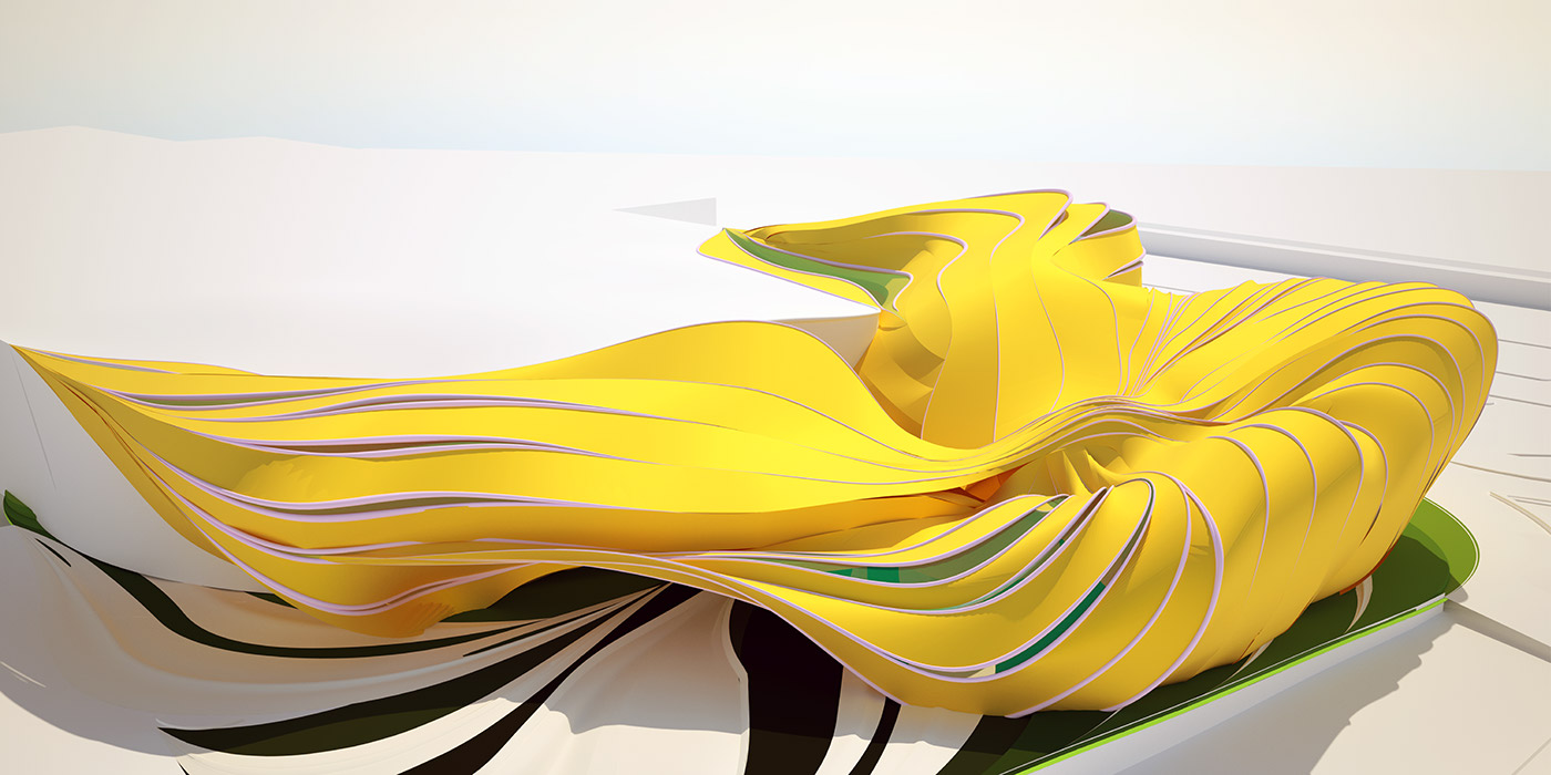 ribbon digital design affect Gaultier