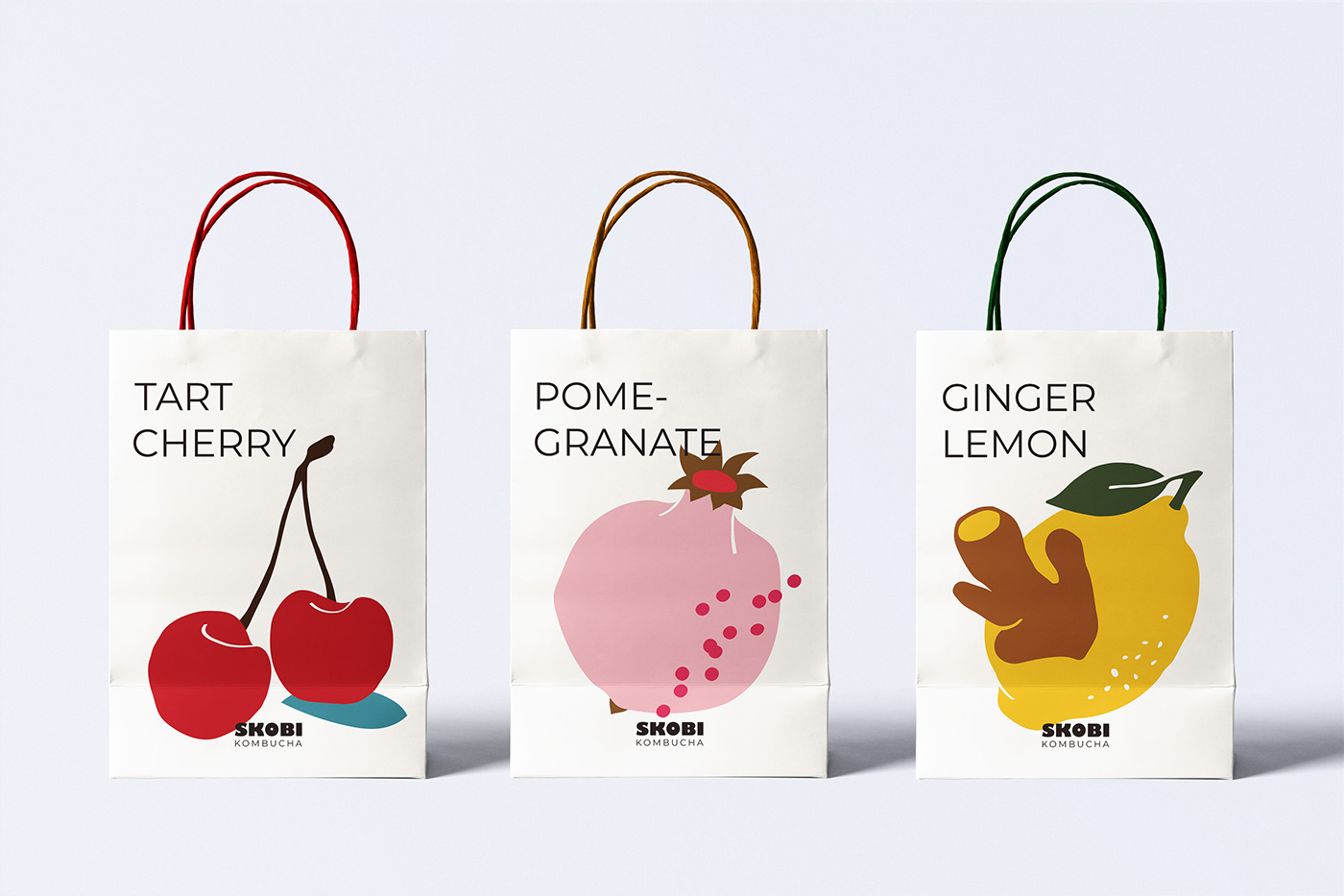 Packaging kombucha pouch Pouch Packaging Fruit Illustration ILLUSTRATION 