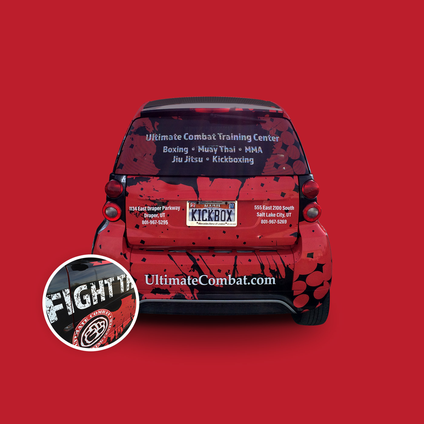 Vehicle Wrap advertising wrap Vehicle Graphics uctc Boxing muay thai Salt Lake City utah