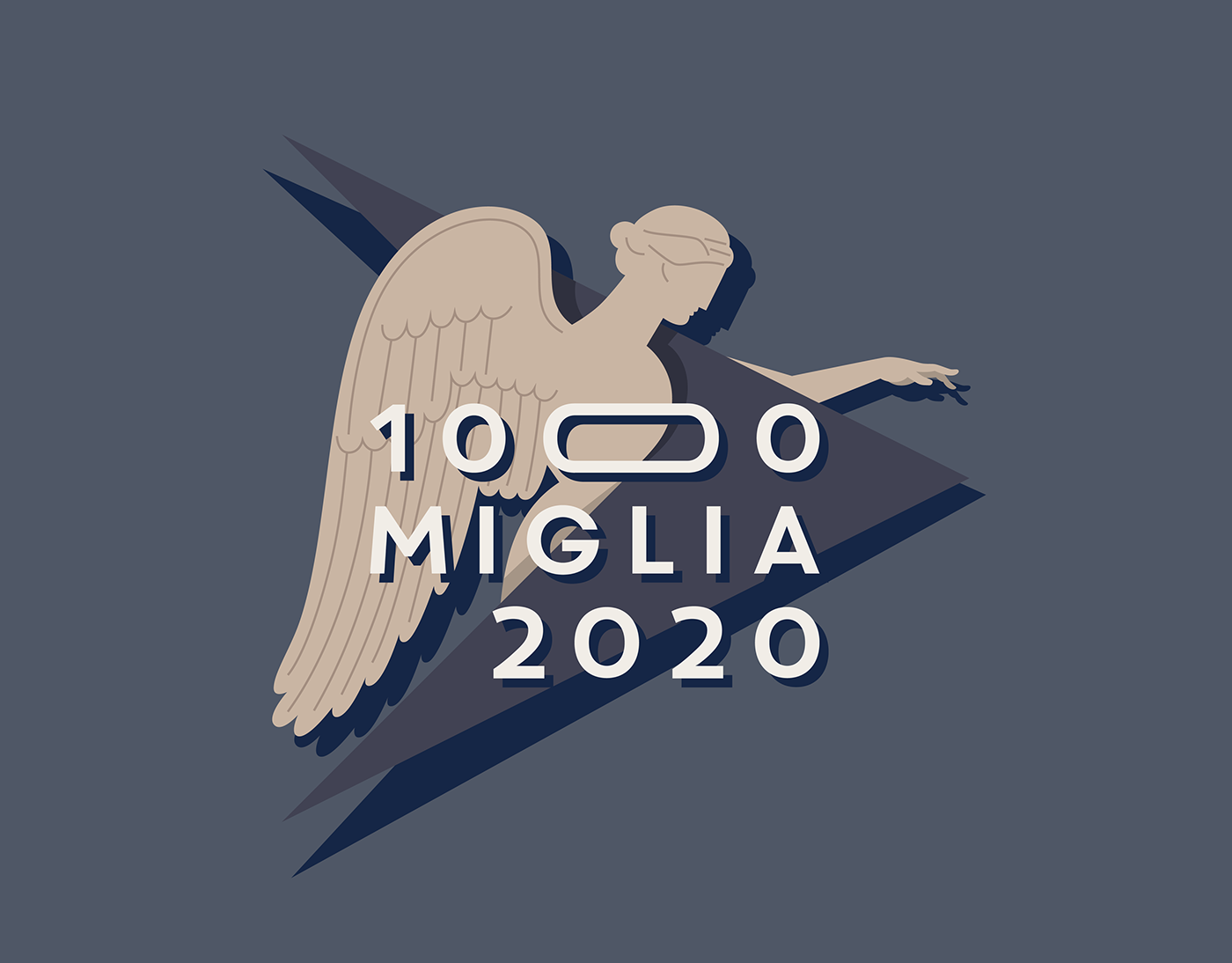 1000 Miglia branding  Cars Event italian Logo Design Racing sport vintage visual identity
