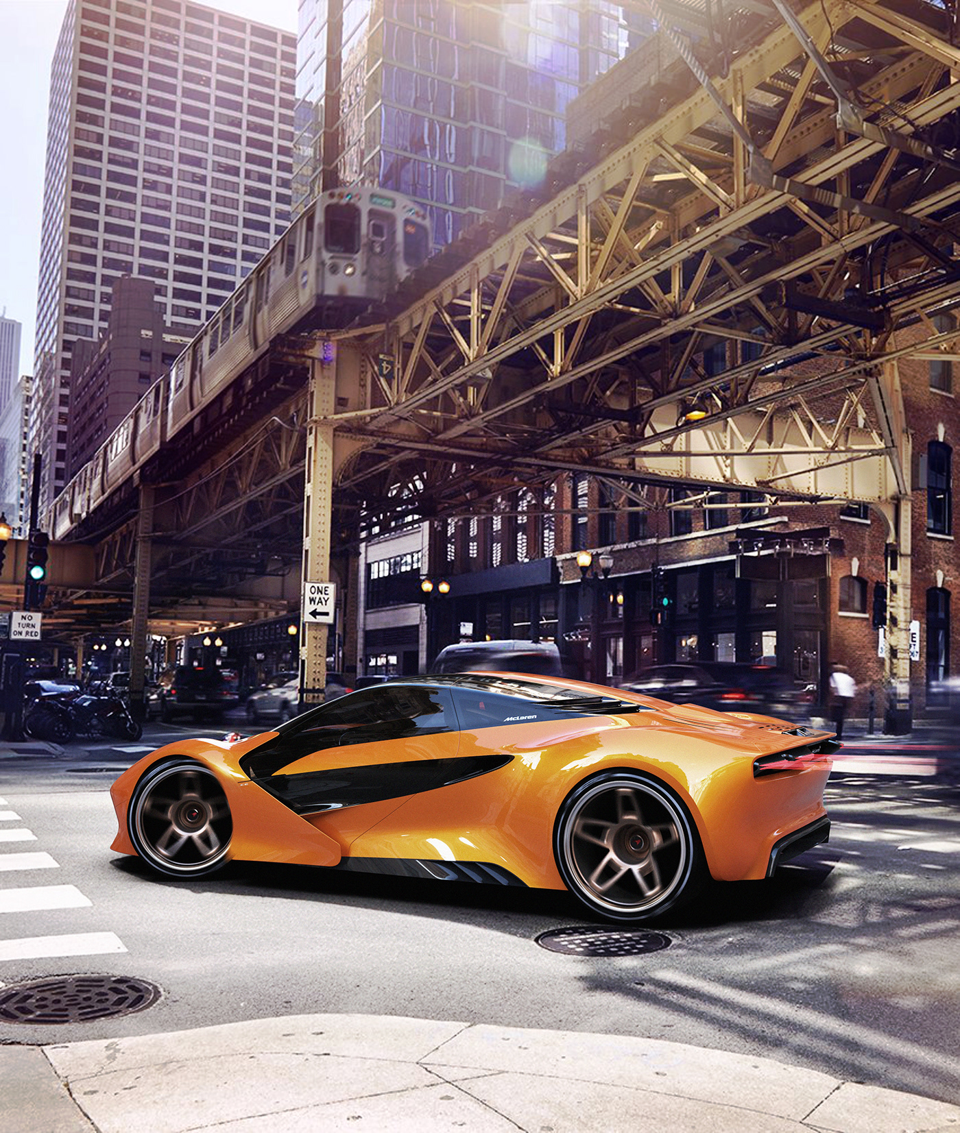 car cardesign design McLaren photoshop Render sketching transportation automotive   CGI