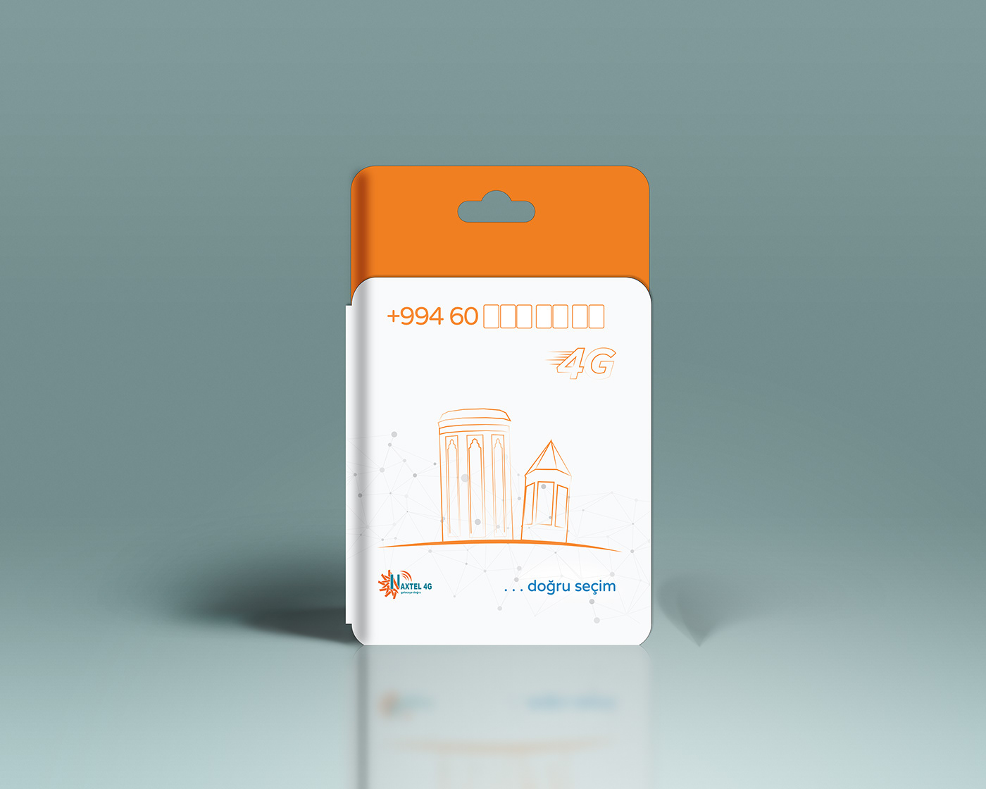 4g Illustrator simcarddesign Packaging package design  packaging design elvinjafar