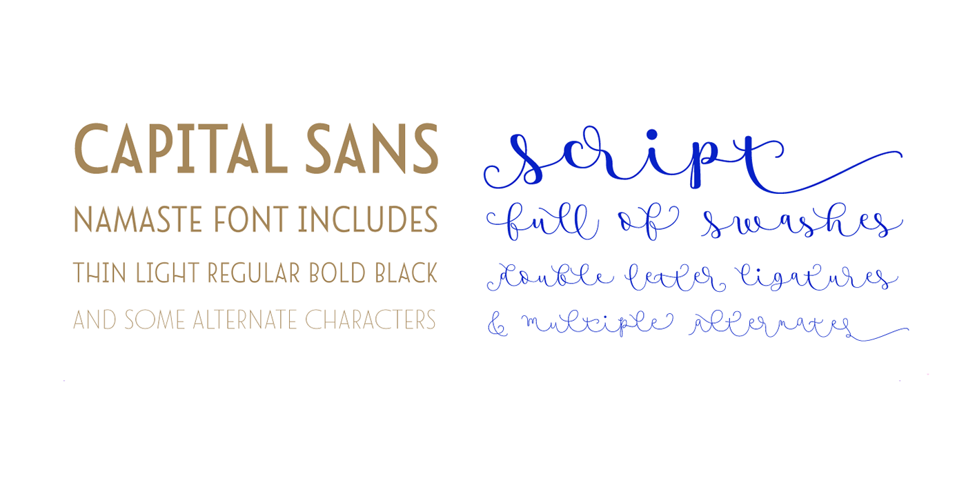 Script sans capital clean Calligraphy   writing  contemporary Wellness Creativity mindfulness
