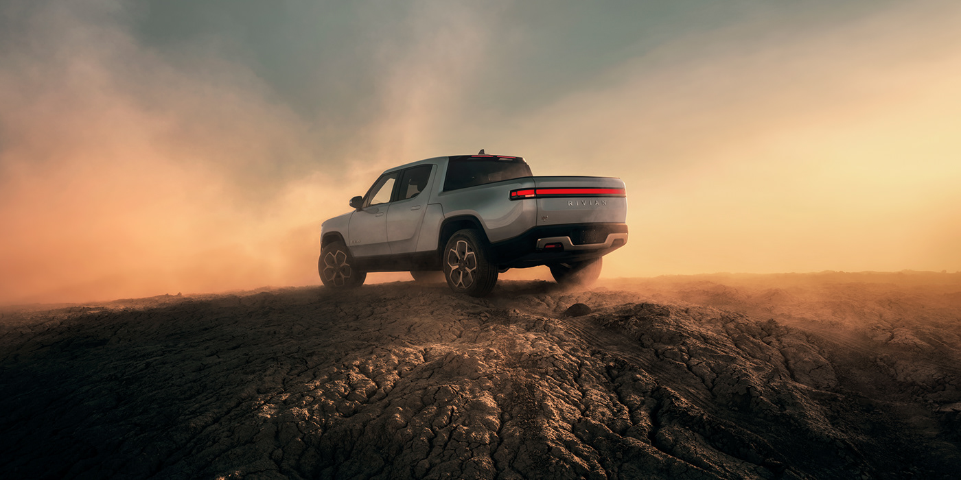 automotive   commercial Photography  Truck Production video Advertising  retouching  Rivian