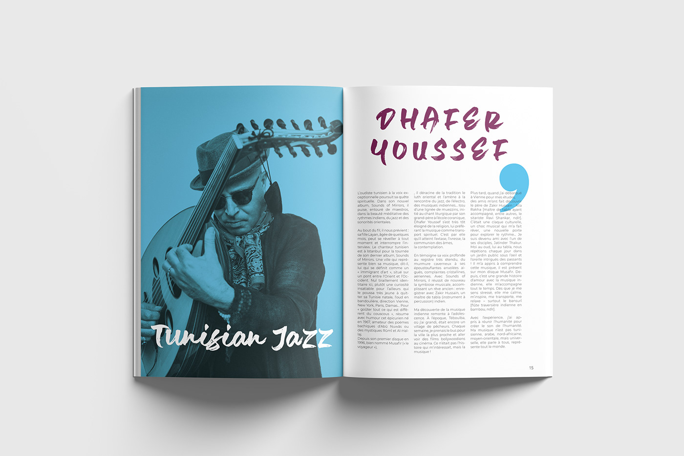 Magazine design editorial magazine editorial design  tunisia ghali arabic music
