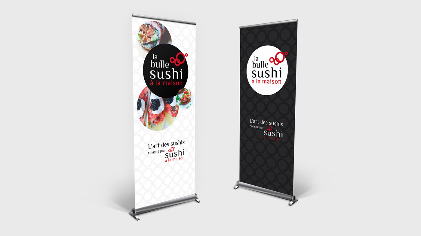 Sushi Food  nourriture Typographie