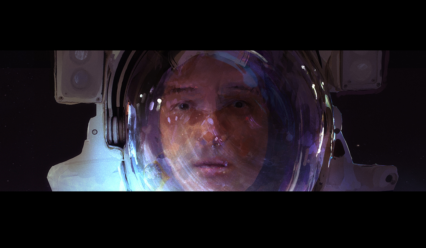 Space  adventure Key-Frame cinematic blue sci-fi short STATION astronaut story