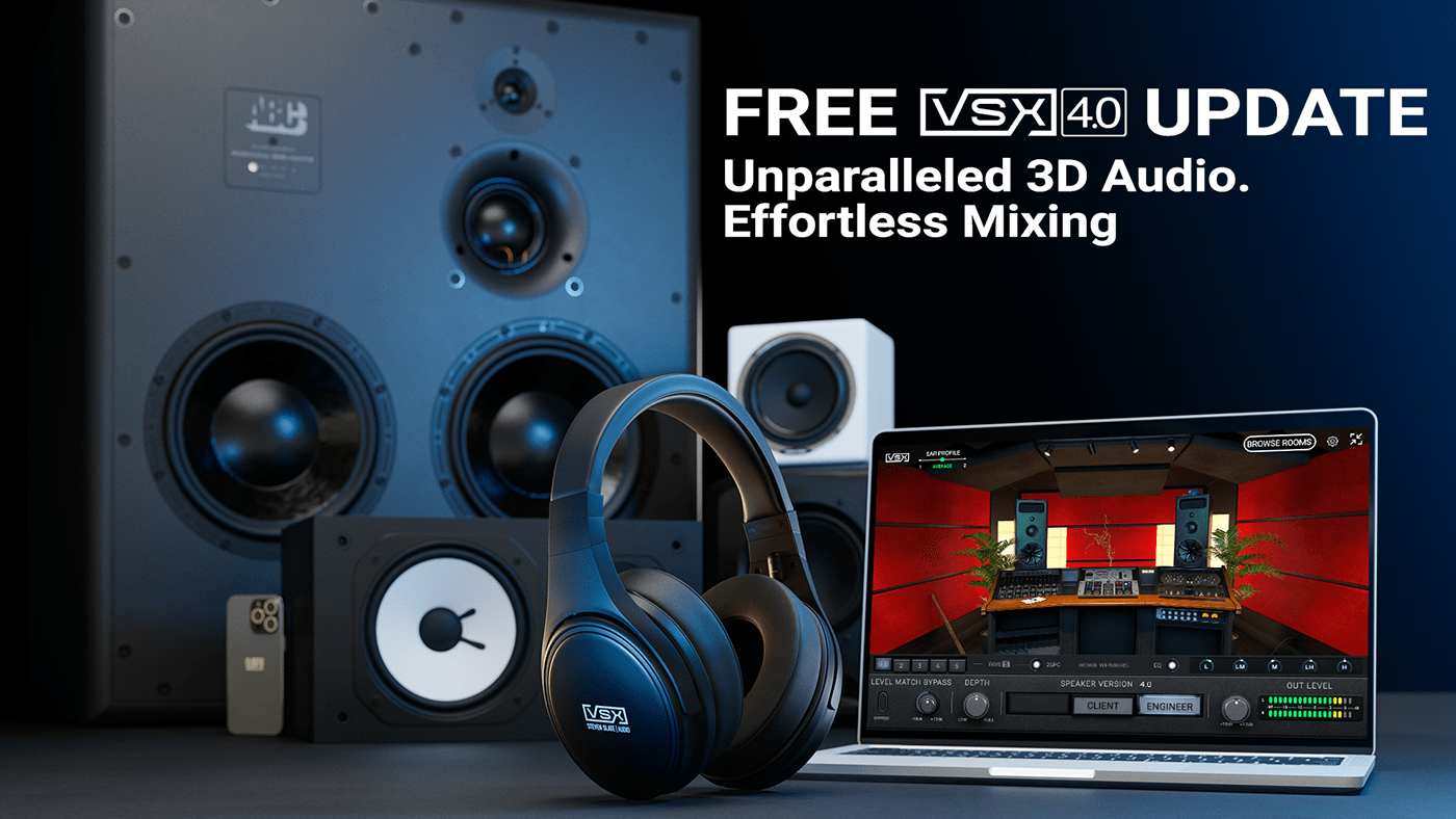 3D Audio GUI headphones software Steven Slate vr VSX