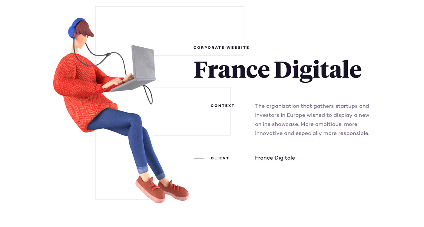 business colorful corporate digital entrepreneur Europe French investor Playful Startup