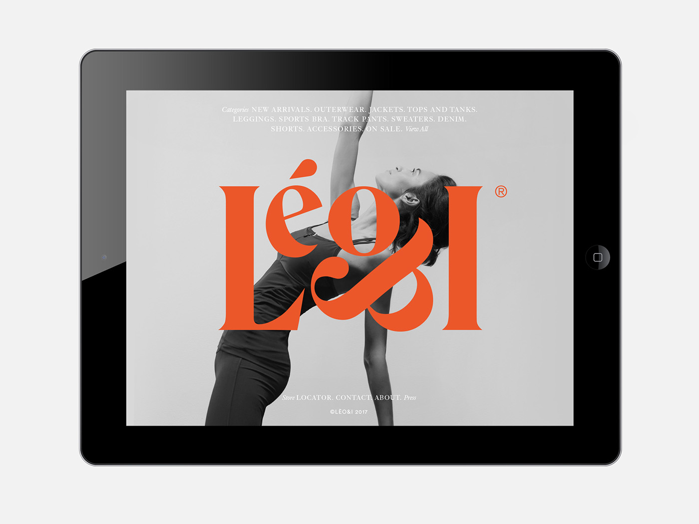 Leo & I Planeta Design maternity Sportswear Fashion  graphic design  typography   premium visual identity branding 