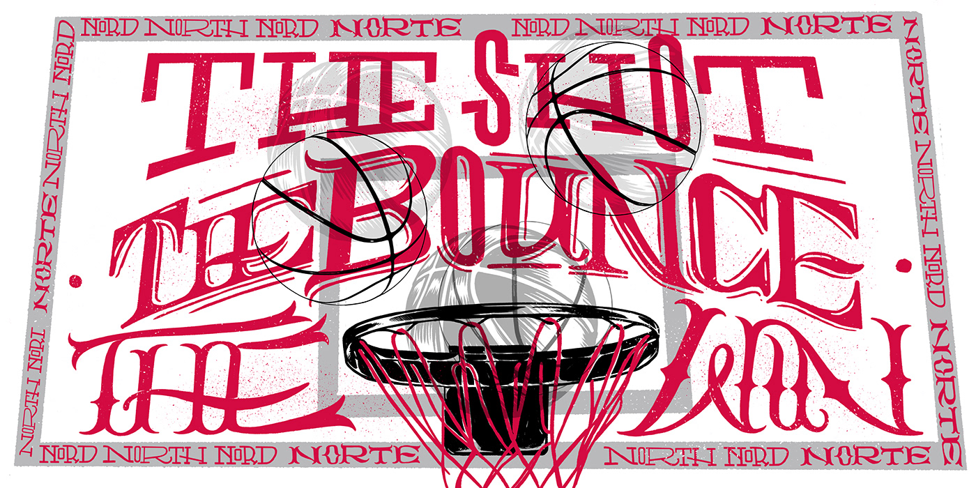 kawhi leonard raptors NBA typography   WETHENORTH raptors yearbook type design Typographic Design typographic illustration lettering