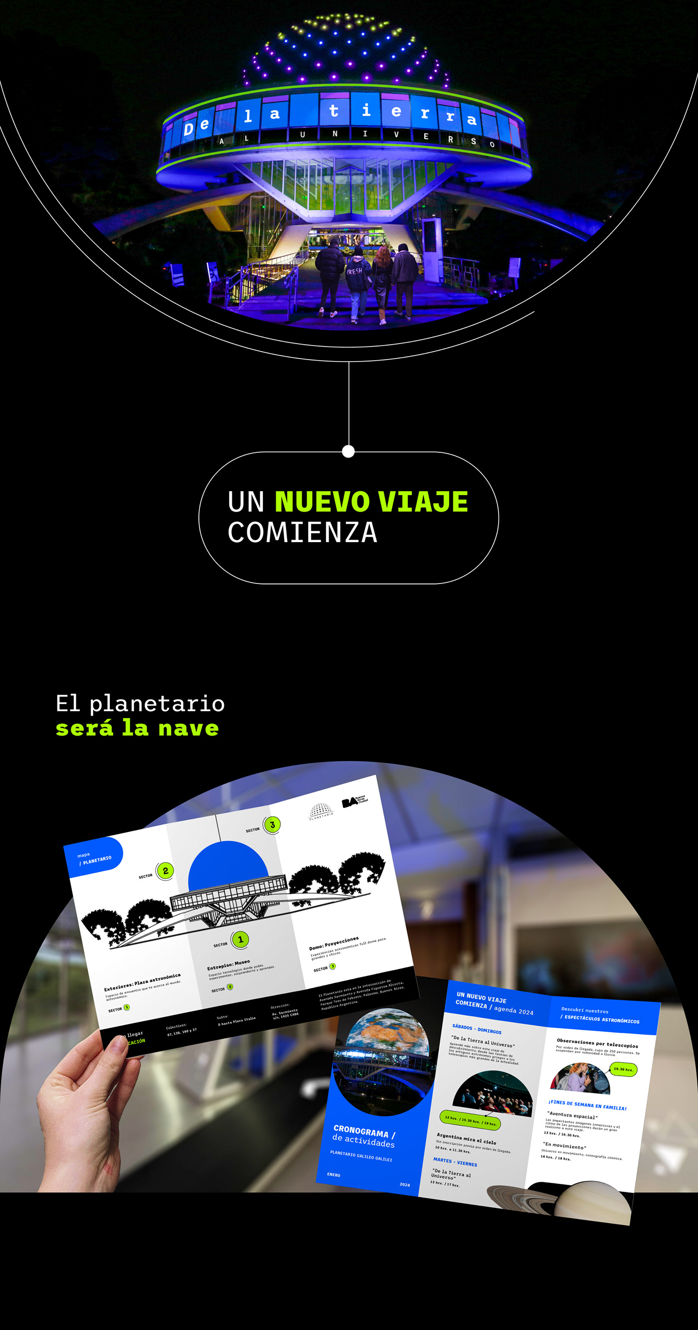 identity Brand Design fadu Planetario afiche postales Redes Sociais sistema sapoznik