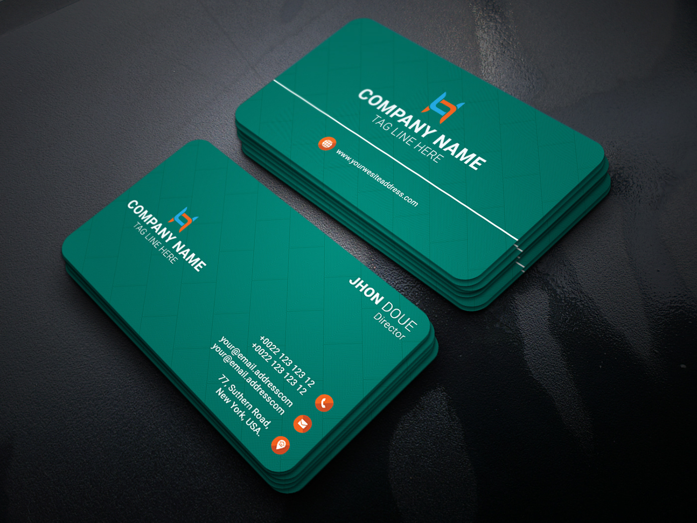 brand branding  business card clean corporate Global modern name