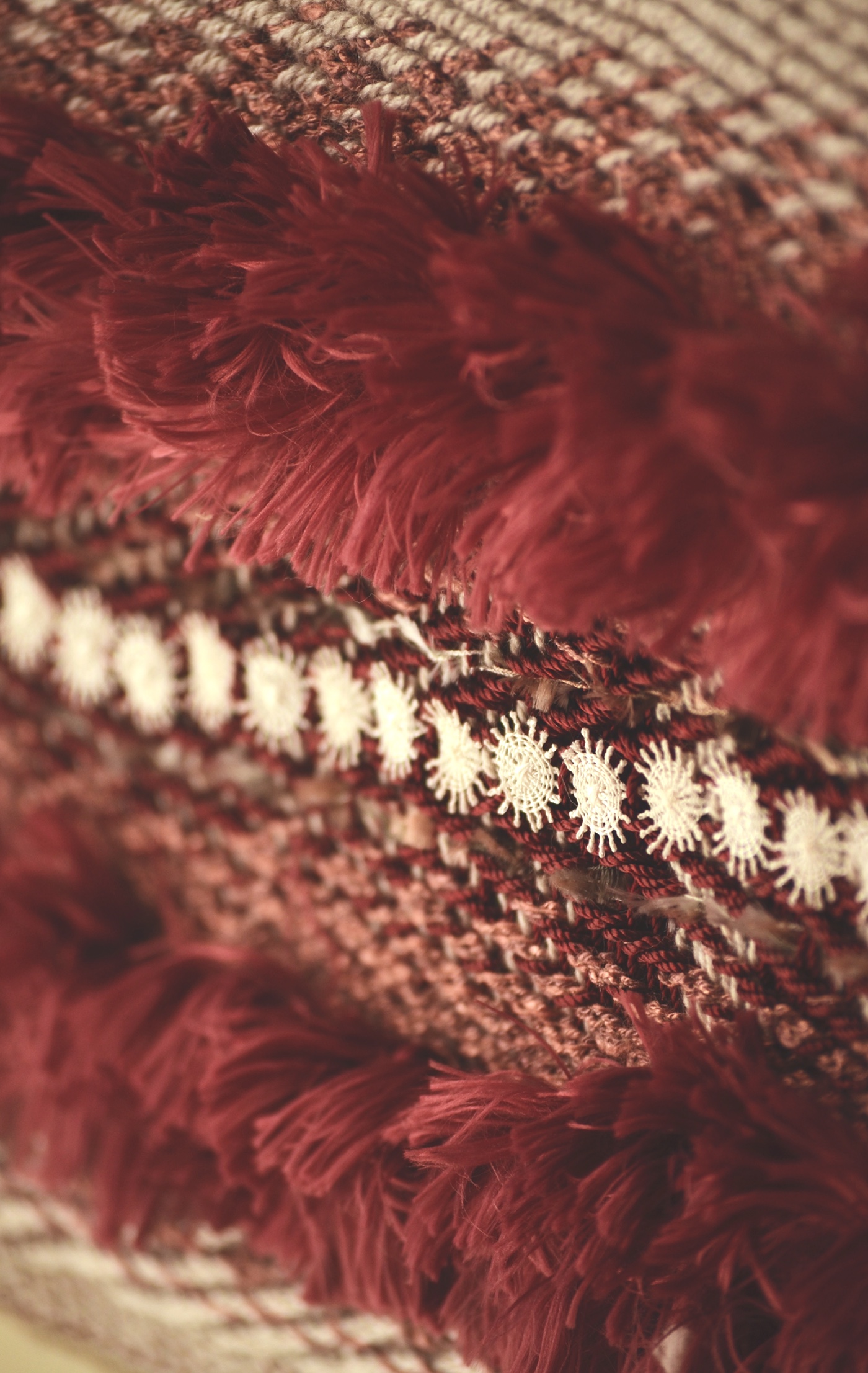 lingerie Fashion  weaving textile design  Hand weaving yarn lace