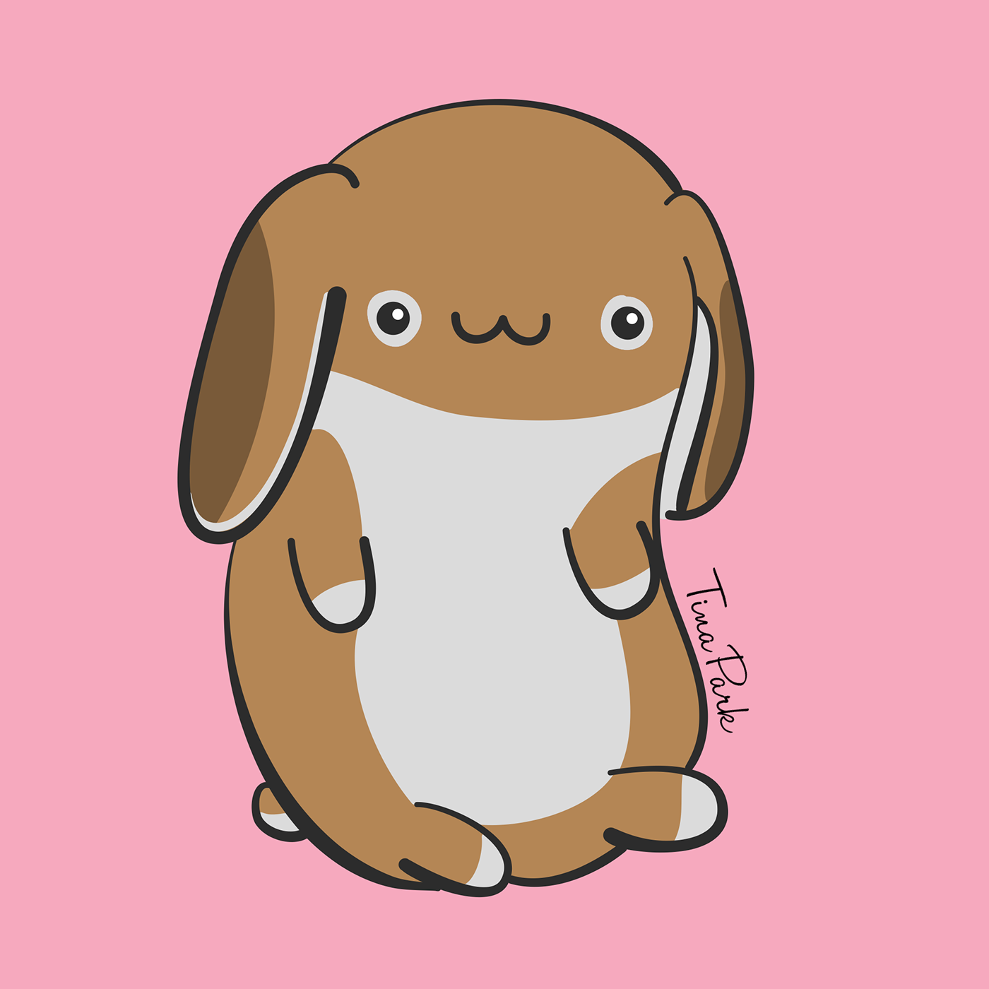 rabbits rabbit dogs dog cute kawaii animals animal digital ILLUSTRATION  art Drawing  vector cartoon