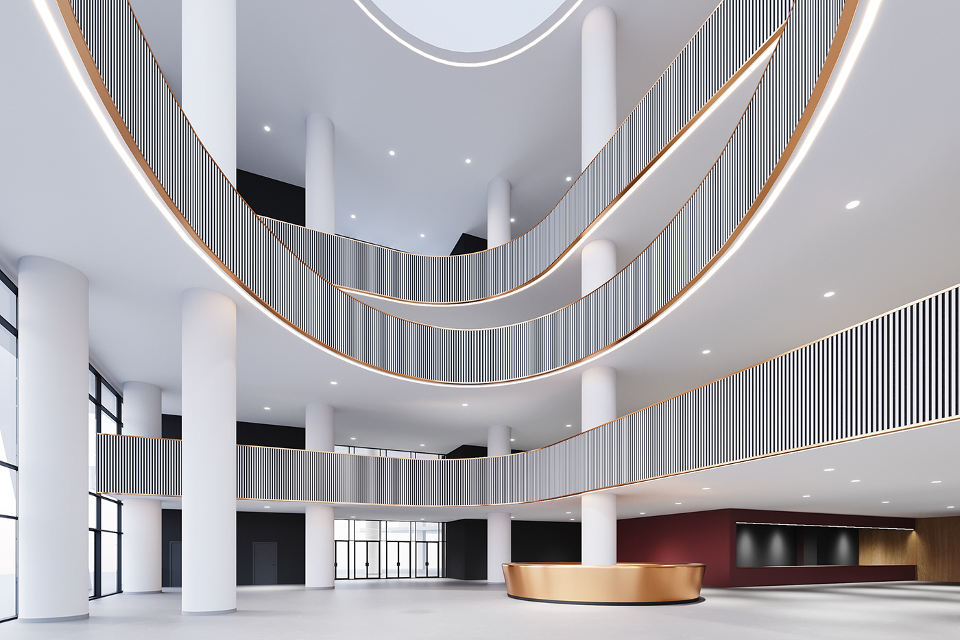 3D 3ds max architecture archviz corona Interior interior design  modern Render visualization