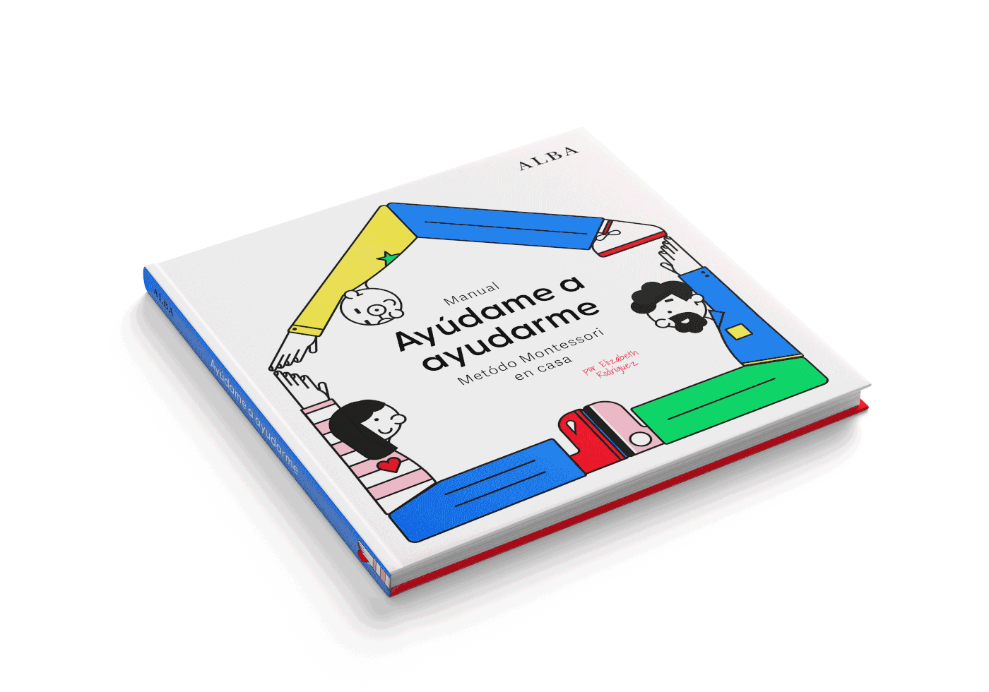 Diseño editorial diseño gráfico ilustracion infantil Método Montessori niños y niñas