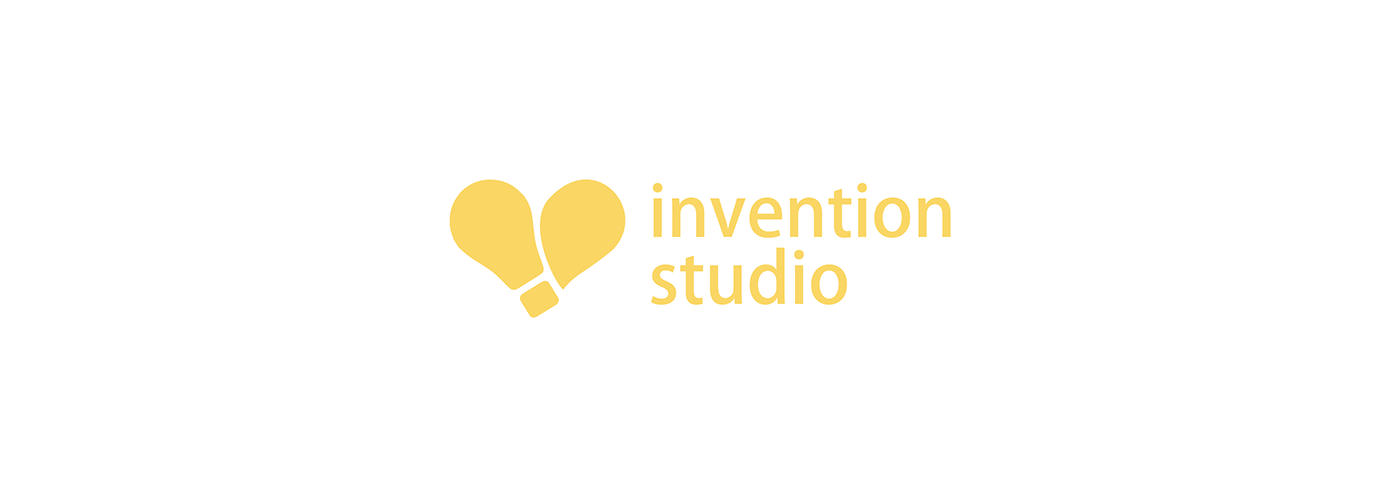 invention studio logo brand identity Minimalism graphic design  brand branding  Logo Design