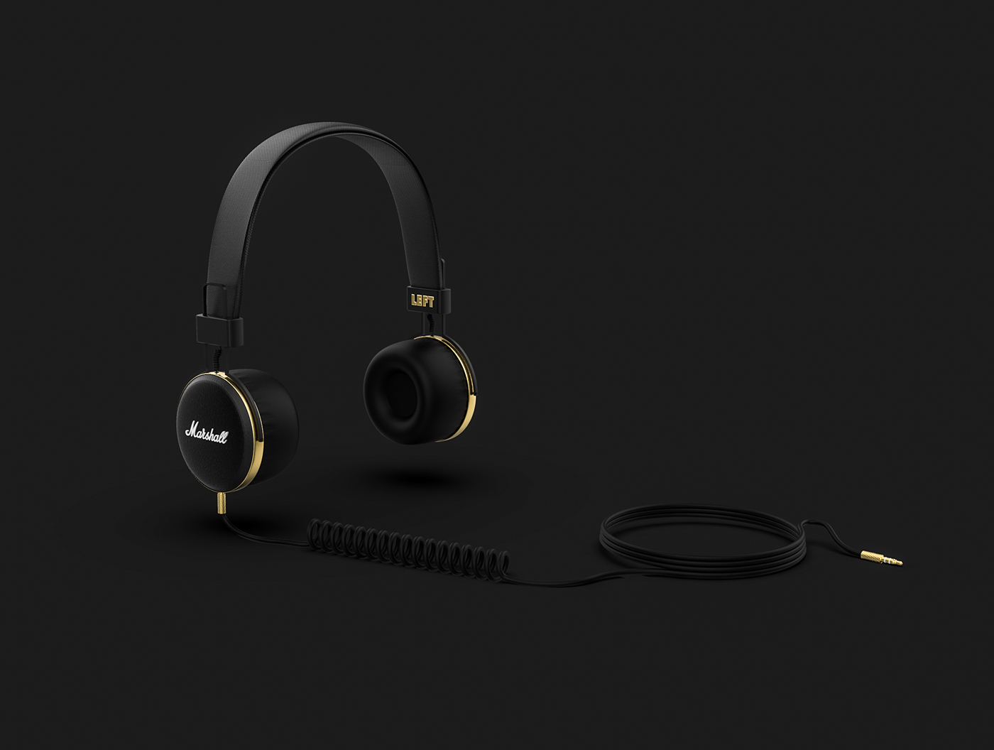 design concept headphone sound branding  product 3D Render