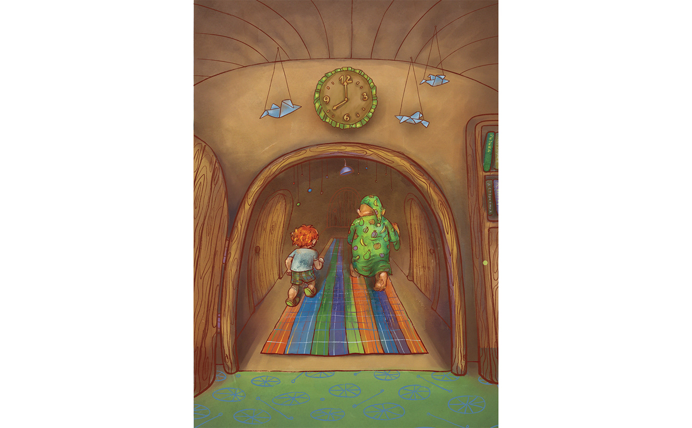 ILLUSTRATION  Character book children dwarf grome fairy tale