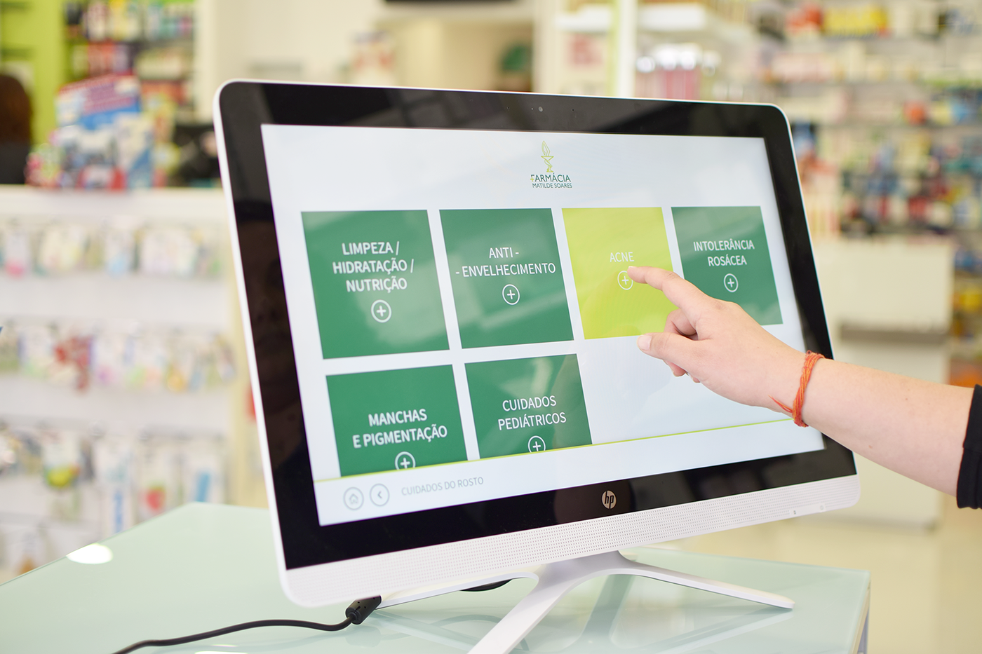 responsive website Kiosk pharmacy green icons
