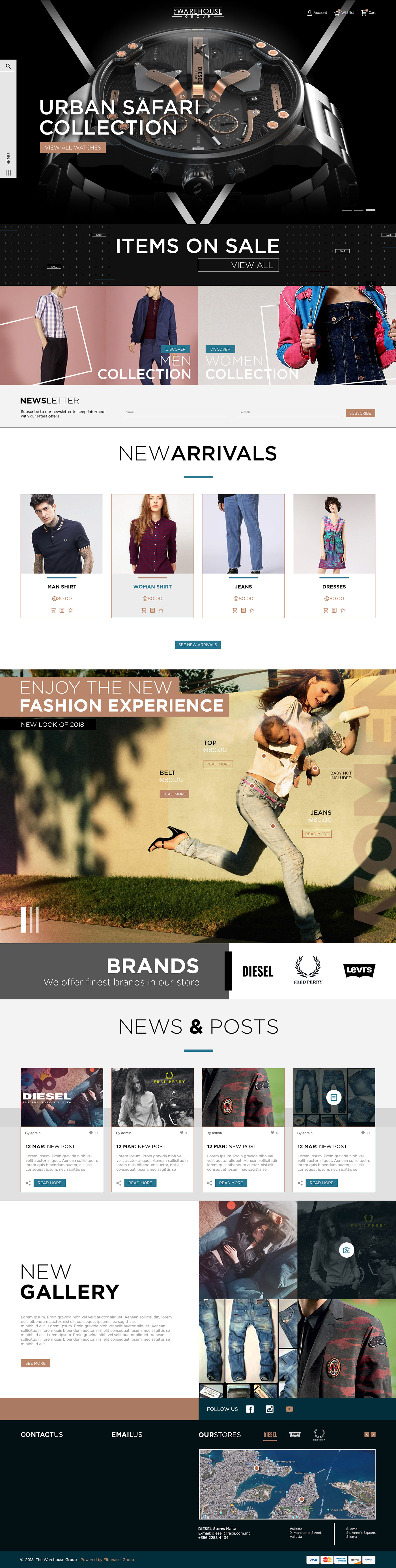 clothes malta Website Webdesign graphics development webdeveloper UI ux