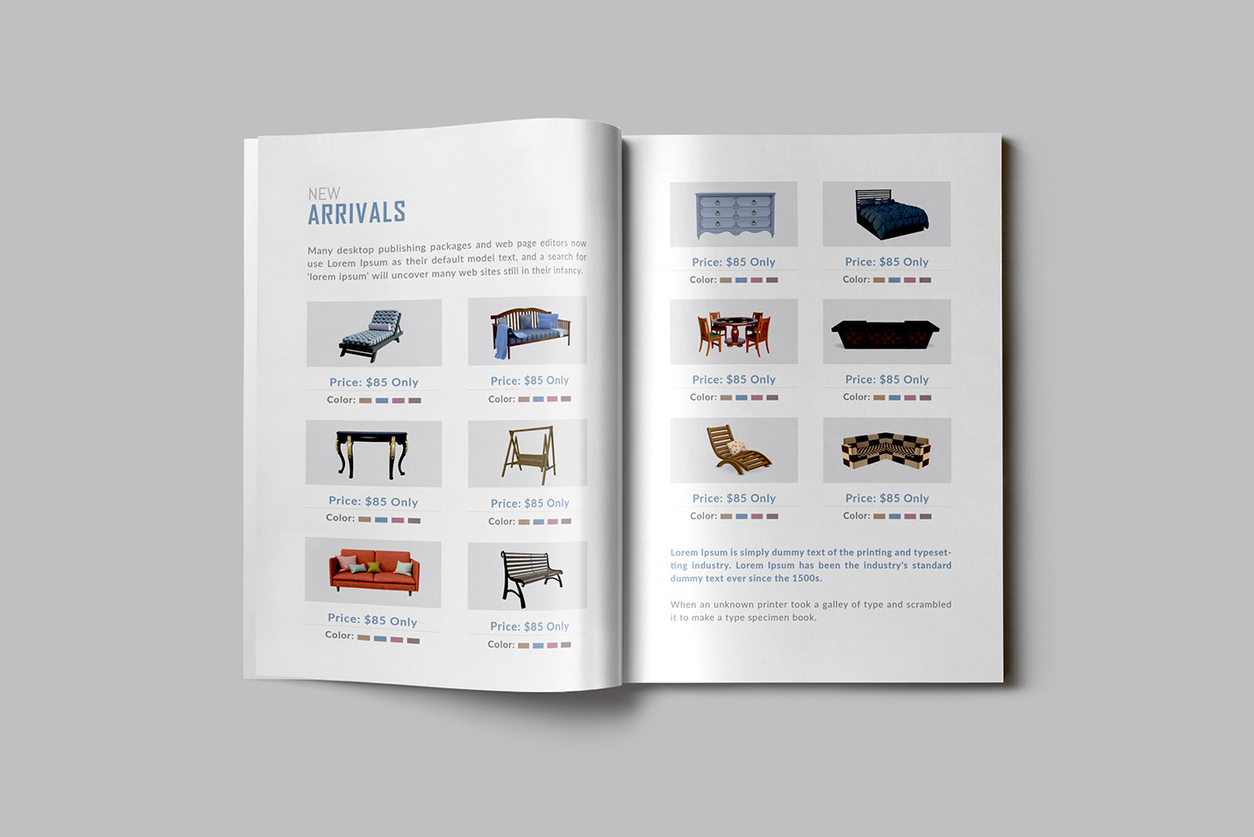Furniture booklet magazine brochure Catalogue catalog catalog design product Advertising  ads Product Catalog