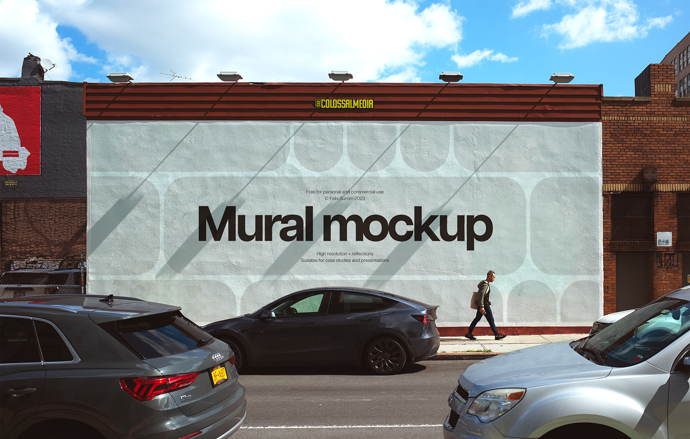 Mockup Mural free template freemockup presentation psd download free psd freebie
