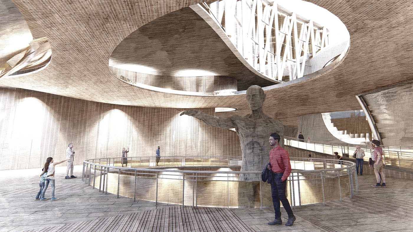 architecture museum nile river africa Uganda concept design conceptual Spatial Design culture architectural design