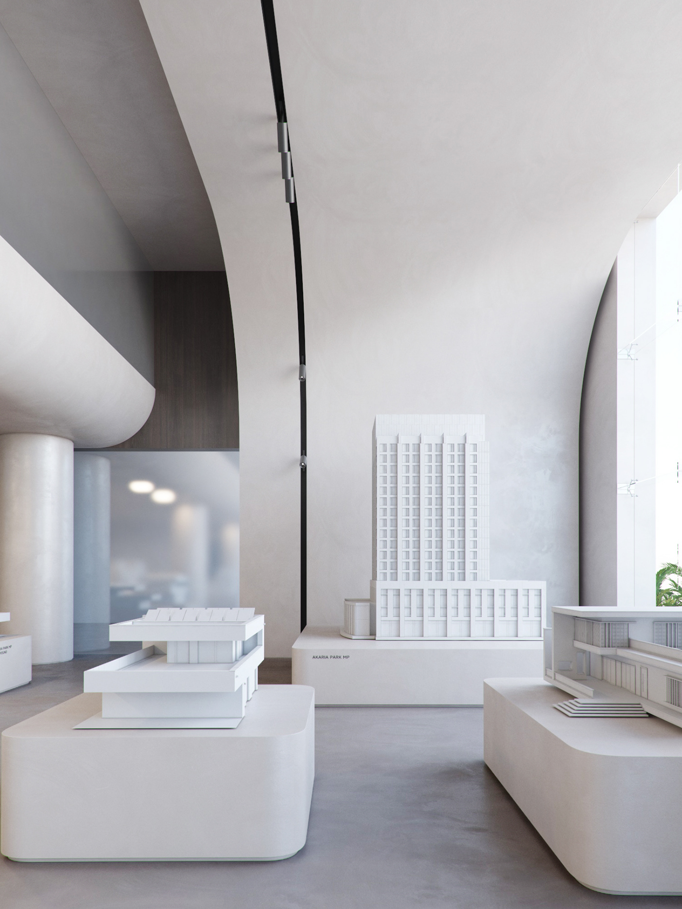 Office Design Interior architecture Render modern minimal real estate