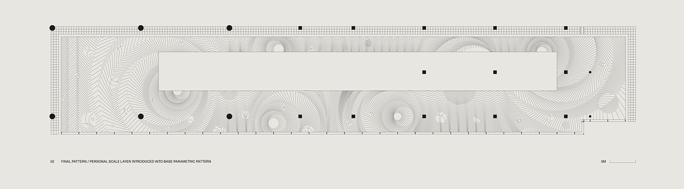 3dprinting airport architecture FLOOR graphic design  interior design  line parametric parametric pattern pattern