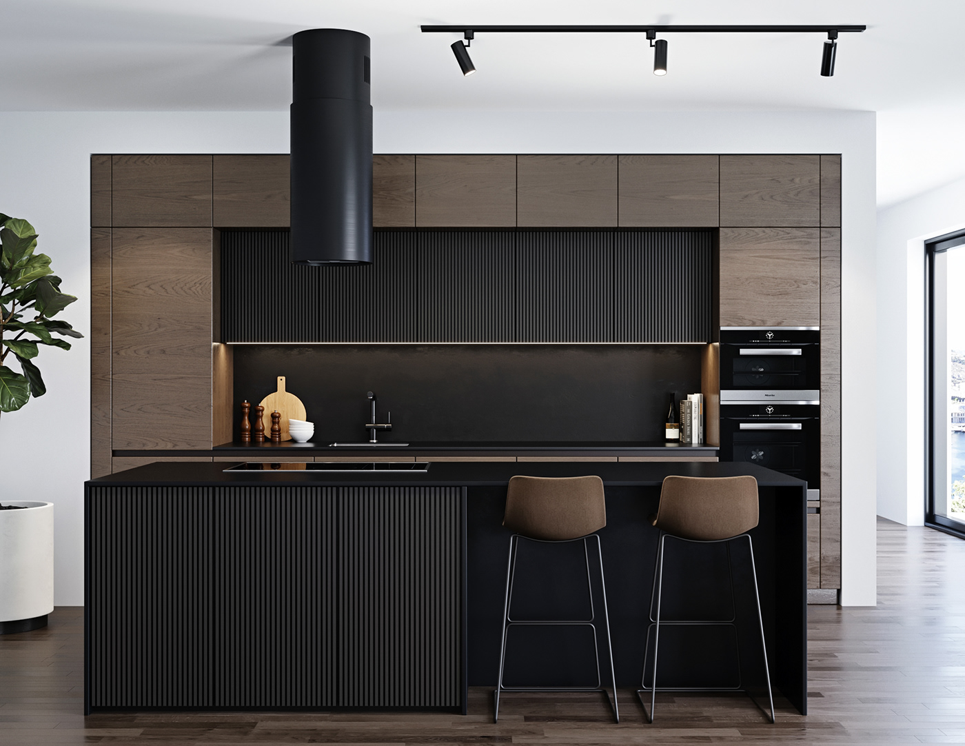 kitchen baku 3dmodel Render Interior