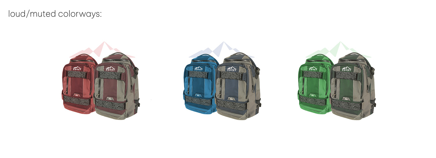 action sports backpack design industrial design  product design  product sketching Ski snowboard softgoods Softgoods Design