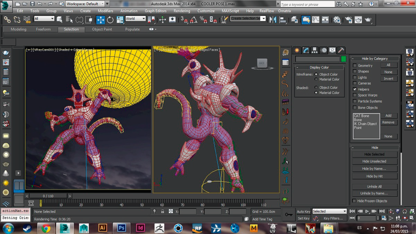 3d max Zbrush photoshop dragon ball z COOLER FINAL FORM