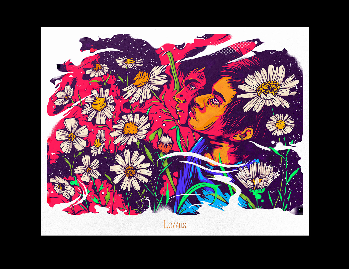 art craft design Ecuador Flowers guayaquil ILLUSTRATION  JORGE CAMPOZANO poster Procreate