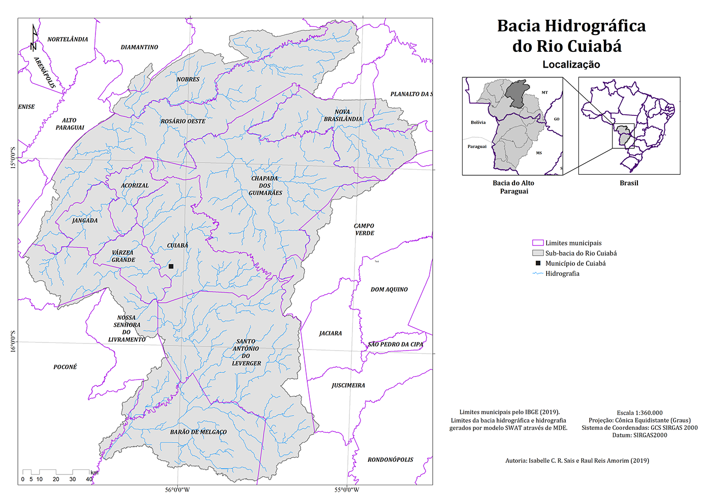 Brazil Cuiabá GEO maps Mato Grosso pantanal relief river Soils