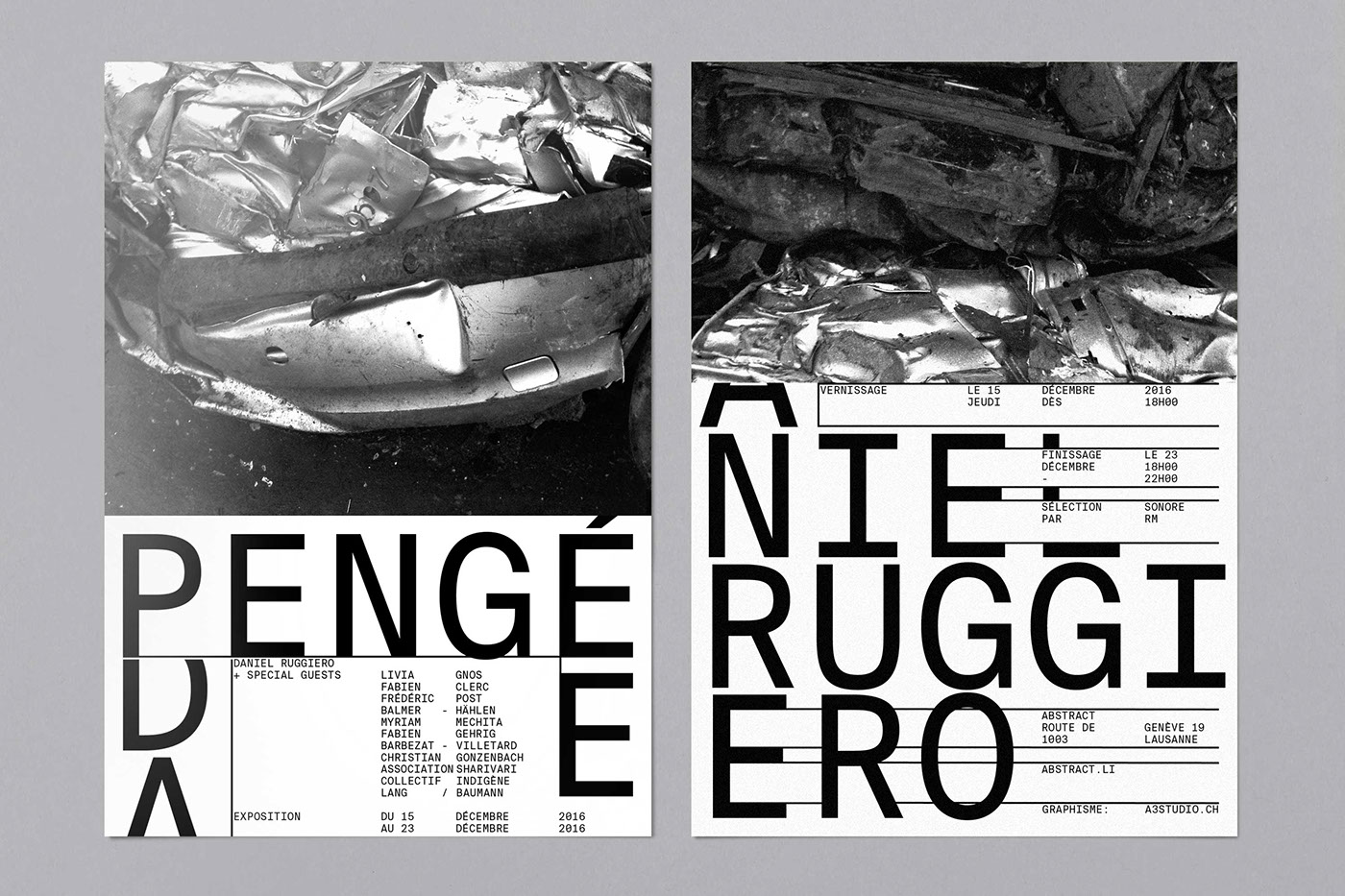 swiss graphic design typography   balmer hählen poster art trash car Art Exhibition