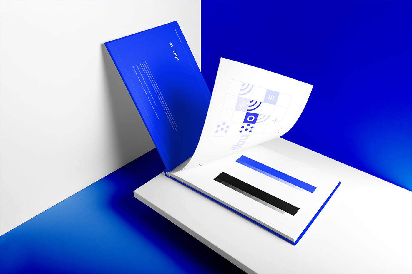Corporate Identity blue logo modular